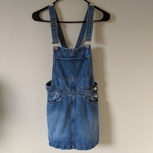 Blue Denim Divided Overall Dress 4